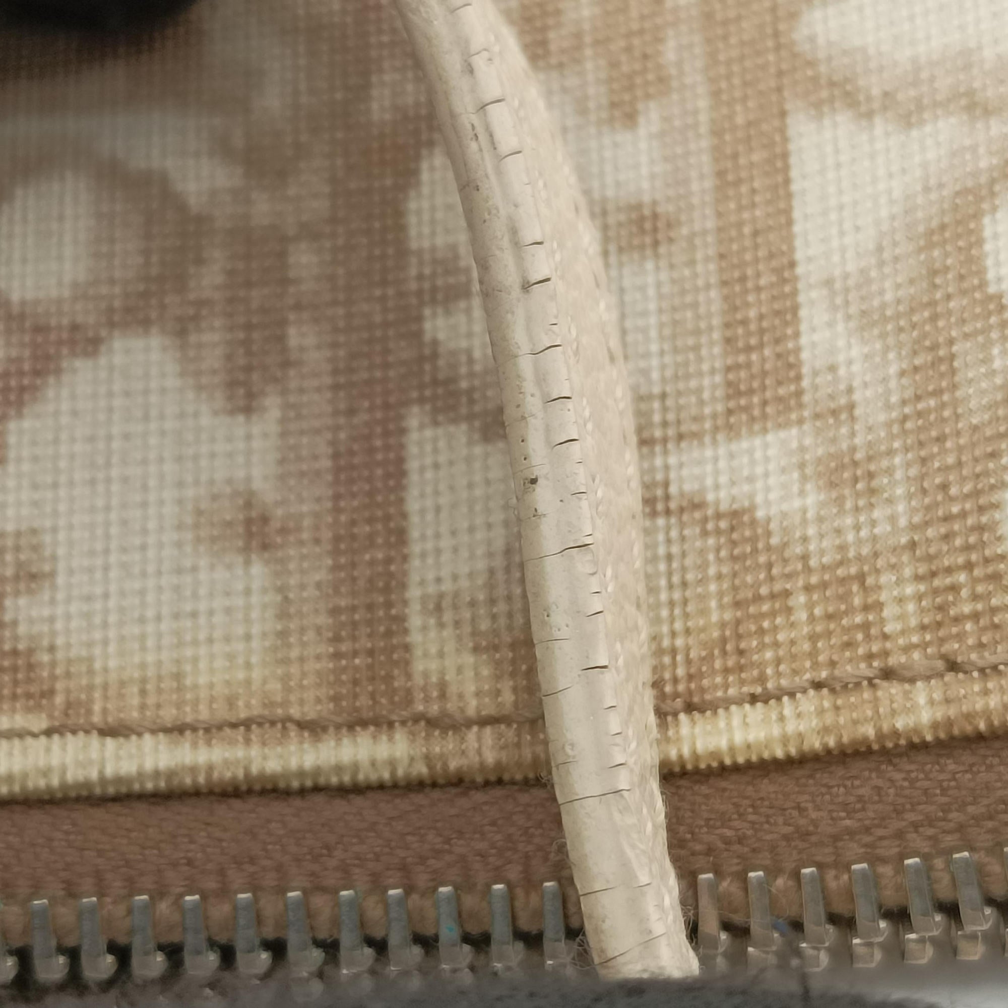 Saddle Beige PVC Coated Canvas Floral Embroidery MC 0055サドル ベージュ PVCコーティングキャンバス 花刺繍 MC 0055