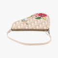 Saddle Beige PVC Coated Canvas Floral Embroidery MC 0055サドル ベージュ PVCコーティングキャンバス 花刺繍 MC 0055