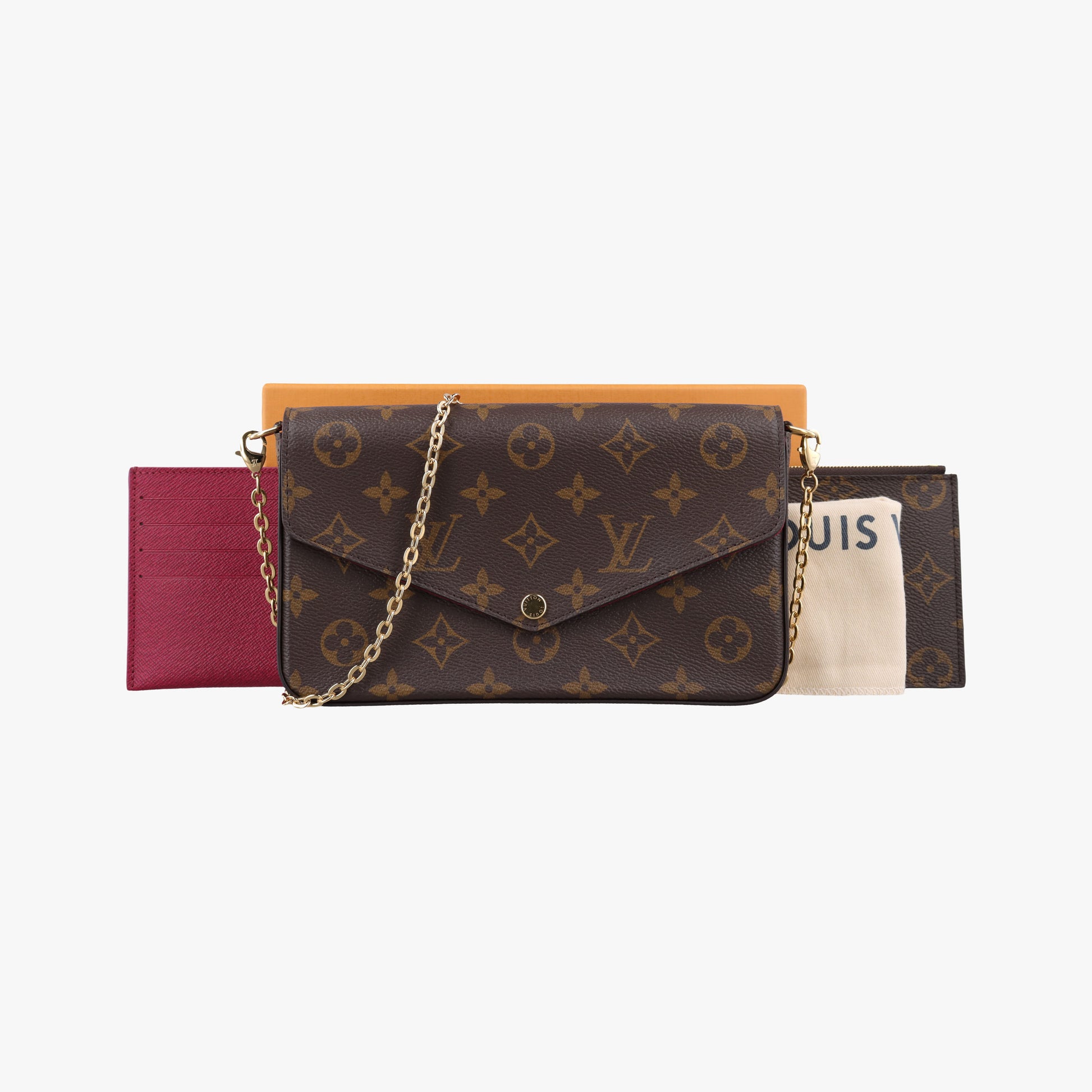 Pochette Felicie Brown Monogram Canvas M61276 IC Chipポシェット フェリシー モノグラム/ブラウン モノグラムキャンバス M61276 ICチップ