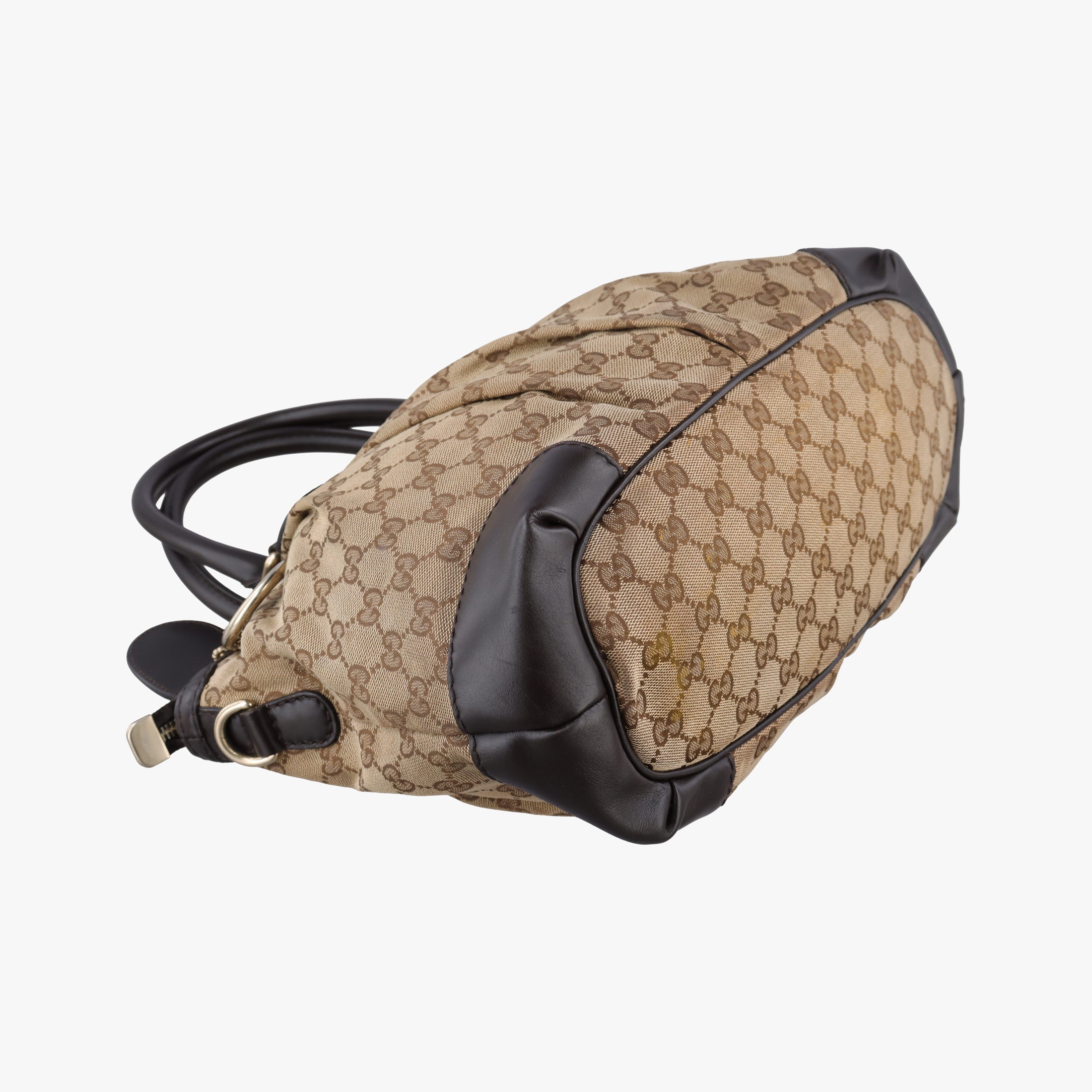 Sukey Beige × Dark Brown canvas×leather 247902 C013416463スーキー ベージュ×ダークブラウン キャンバス×レザー 247902 C013416463