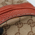 GG Running Beige×orange canvas×leather 247185 B8710370ジージーランニング ベージュ x オレンジ キャンバス×レザー 247185 B8710370