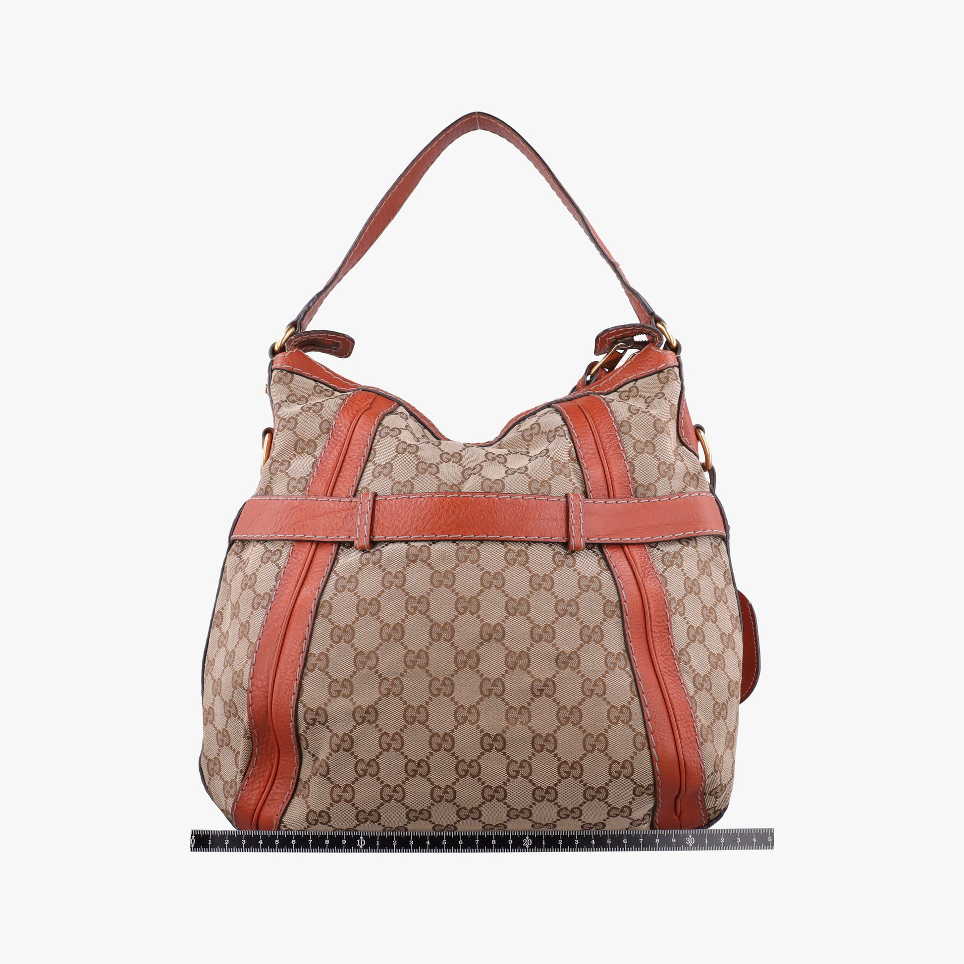 GG Running Beige×orange canvas×leather 247185 B8710370ジージーランニング ベージュ x オレンジ キャンバス×レザー 247185 B8710370