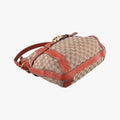 GG Running Beige×orange canvas×leather 247185 B8710370ジージーランニング ベージュ x オレンジ キャンバス×レザー 247185 B8710370