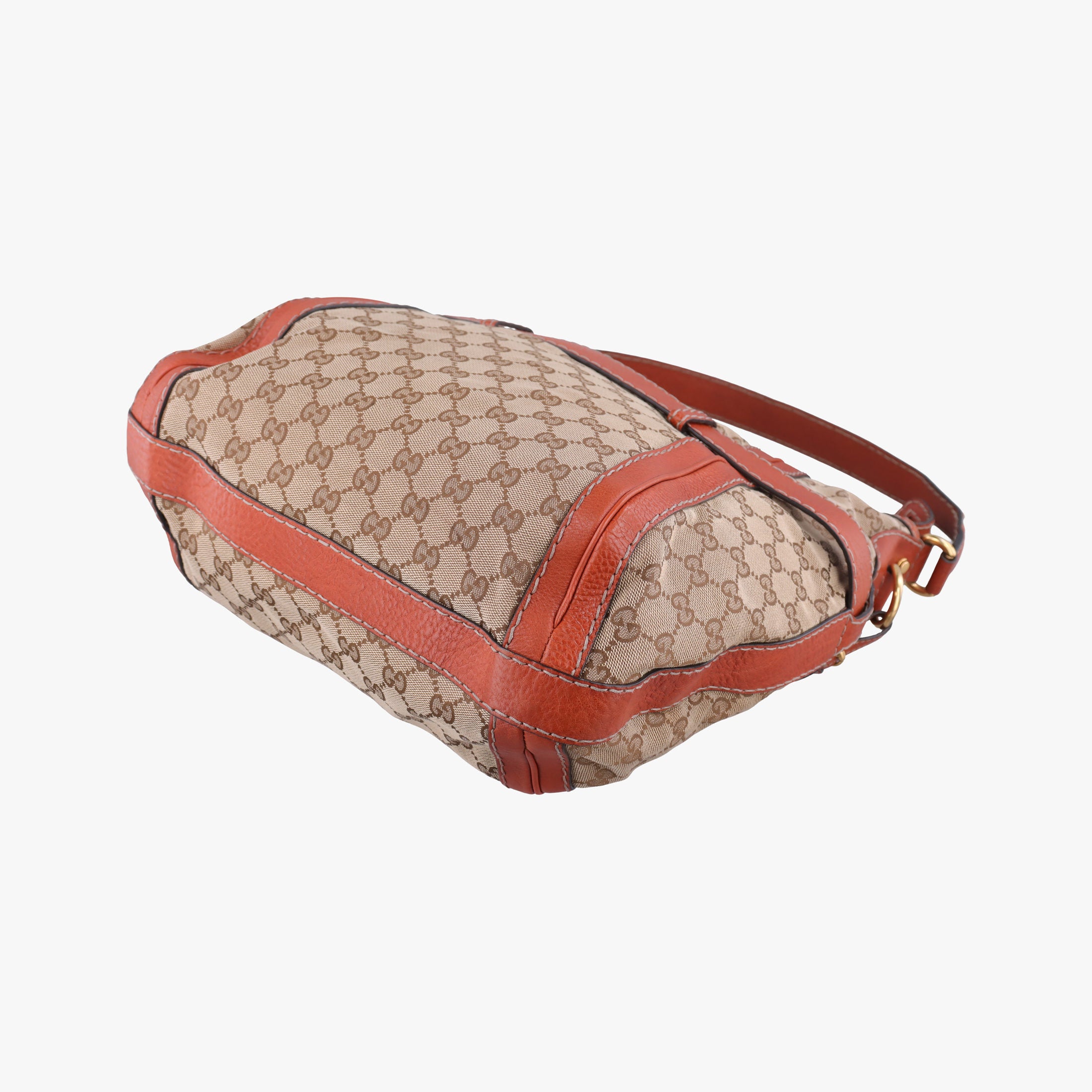 GG Running Beige×orange canvas×leather 247185 B8710370ジージーランニング ベージュ x オレンジ キャンバス×レザー 247185 B8710370