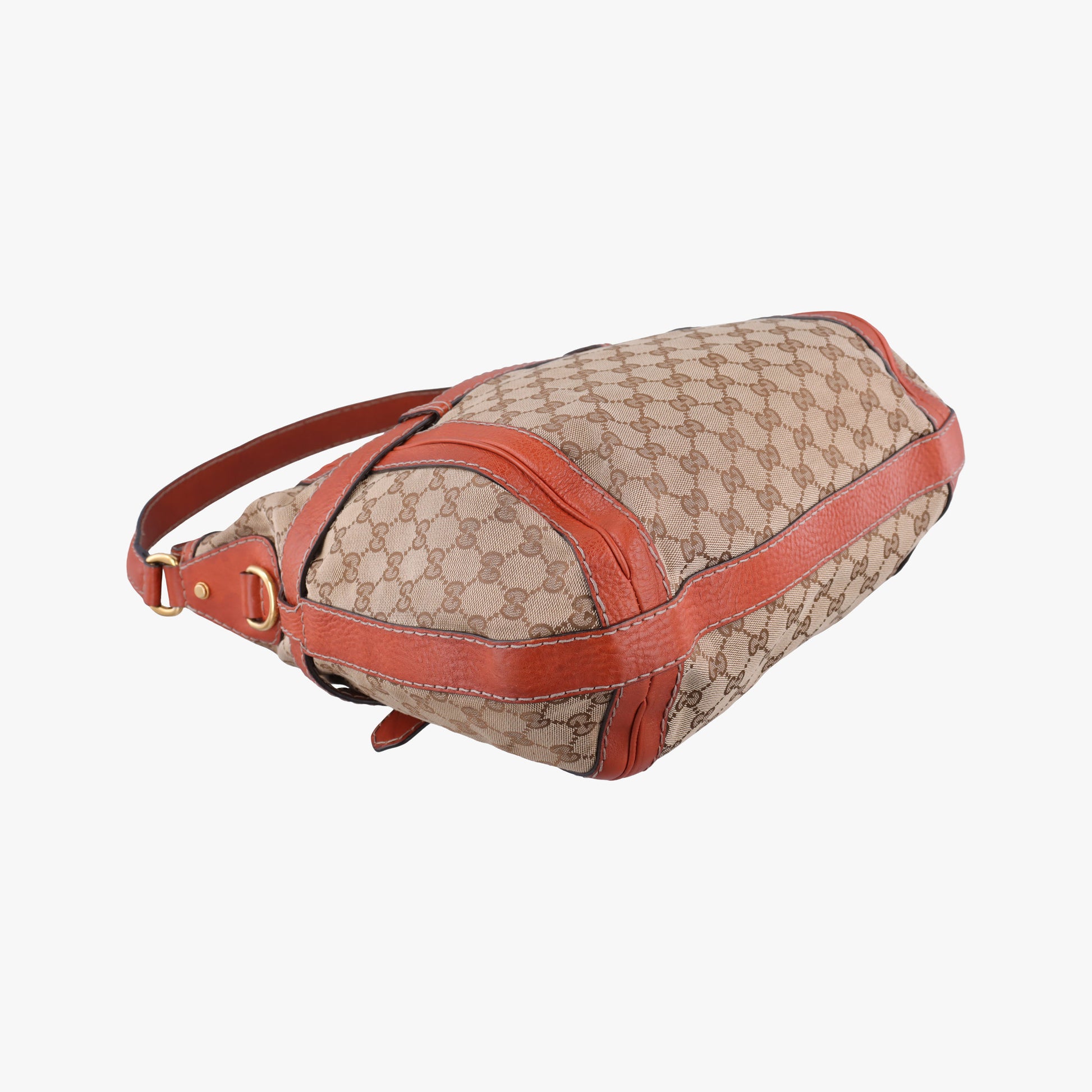GG Running Beige×orange canvas×leather 247185 B8710370ジージーランニング ベージュ x オレンジ キャンバス×レザー 247185 B8710370