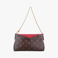 PALLAS Clutch brown×CERISE Monogram Canvas×calf leather M41638 GI0187パラス クラッチ モノグラム/ブラウン×スリーズ モノグラムキャンバス×カーフレザー M41638 GI0187