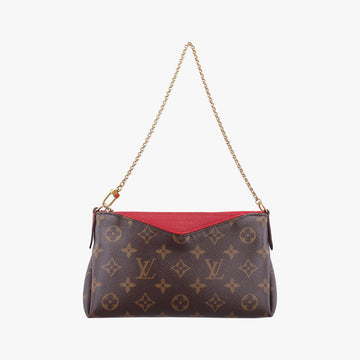 PALLAS Clutch brown×CERISE Monogram Canvas×calf leather M41638 GI0187パラス クラッチ モノグラム/ブラウン×スリーズ モノグラムキャンバス×カーフレザー M41638 GI0187