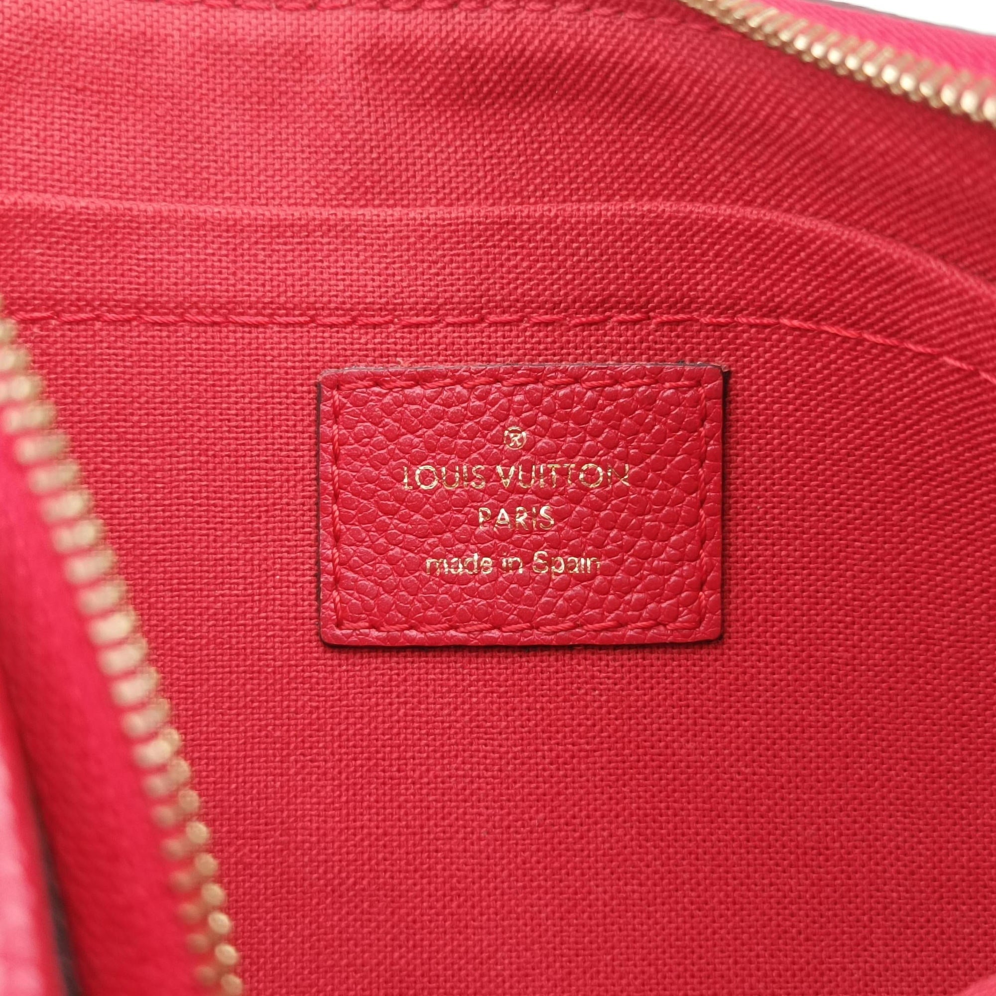 PALLAS Clutch brown×CERISE Monogram Canvas×calf leather M41638 GI0187パラス クラッチ モノグラム/ブラウン×スリーズ モノグラムキャンバス×カーフレザー M41638 GI0187