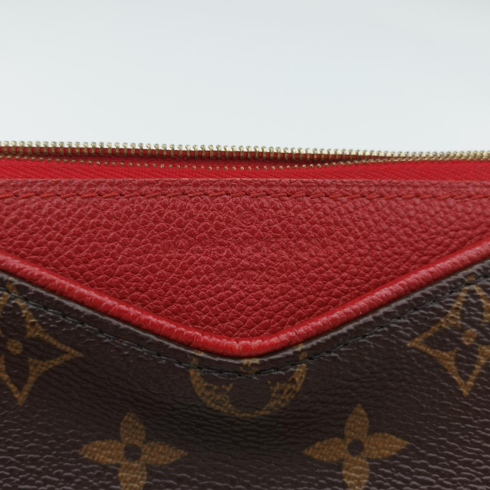 PALLAS Clutch brown×CERISE Monogram Canvas×calf leather M41638 GI0187パラス クラッチ モノグラム/ブラウン×スリーズ モノグラムキャンバス×カーフレザー M41638 GI0187