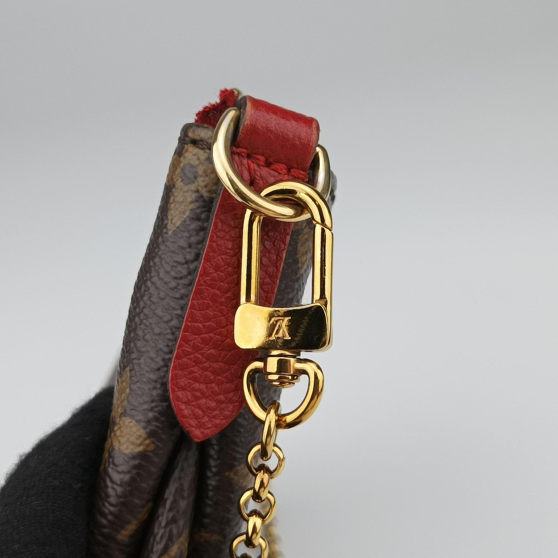 PALLAS Clutch brown×CERISE Monogram Canvas×calf leather M41638 GI0187パラス クラッチ モノグラム/ブラウン×スリーズ モノグラムキャンバス×カーフレザー M41638 GI0187