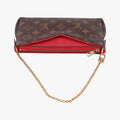 PALLAS Clutch brown×CERISE Monogram Canvas×calf leather M41638 GI0187パラス クラッチ モノグラム/ブラウン×スリーズ モノグラムキャンバス×カーフレザー M41638 GI0187