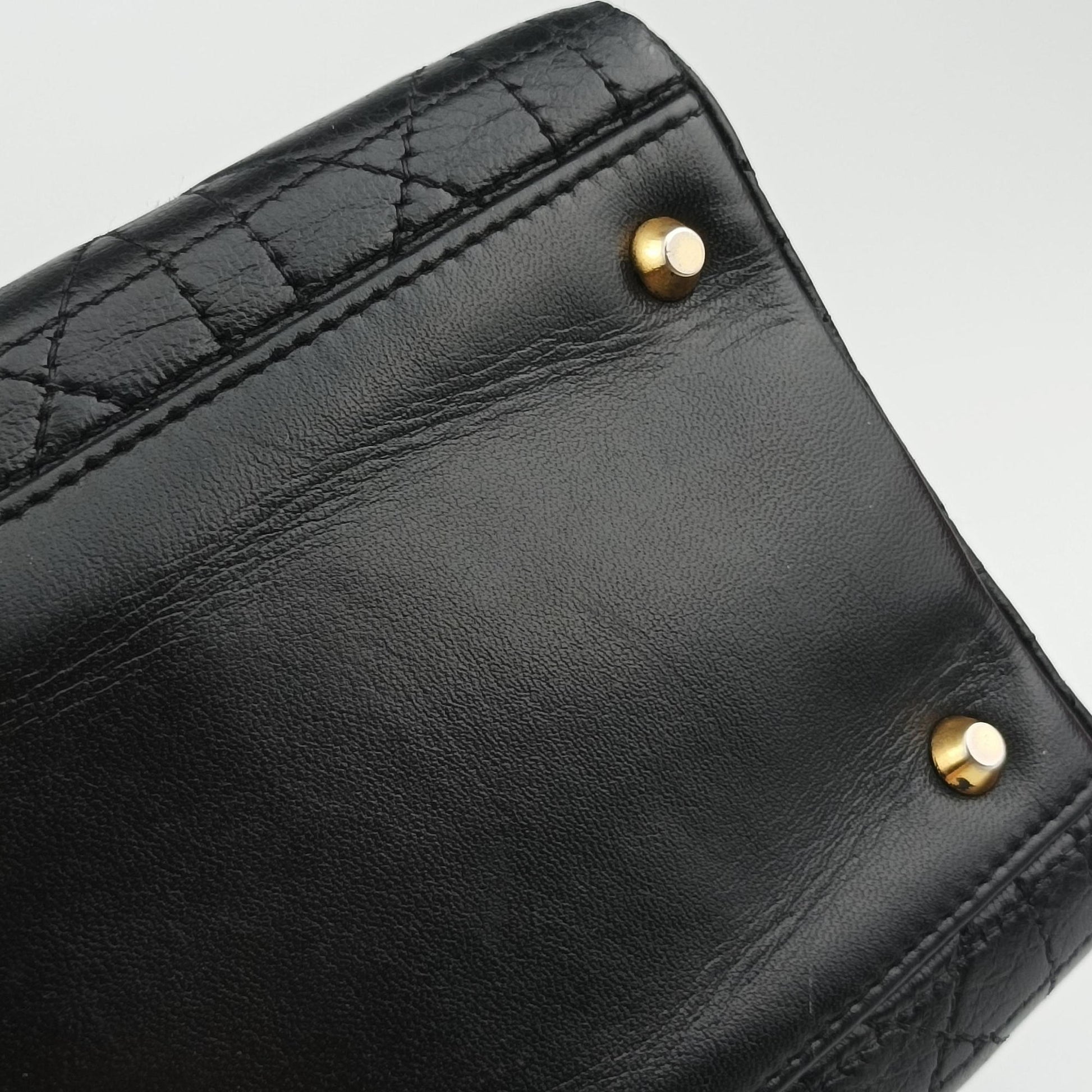 Lady Dior Black lambskin MA-0917レディディオール ブラック ラムスキン MA-0917