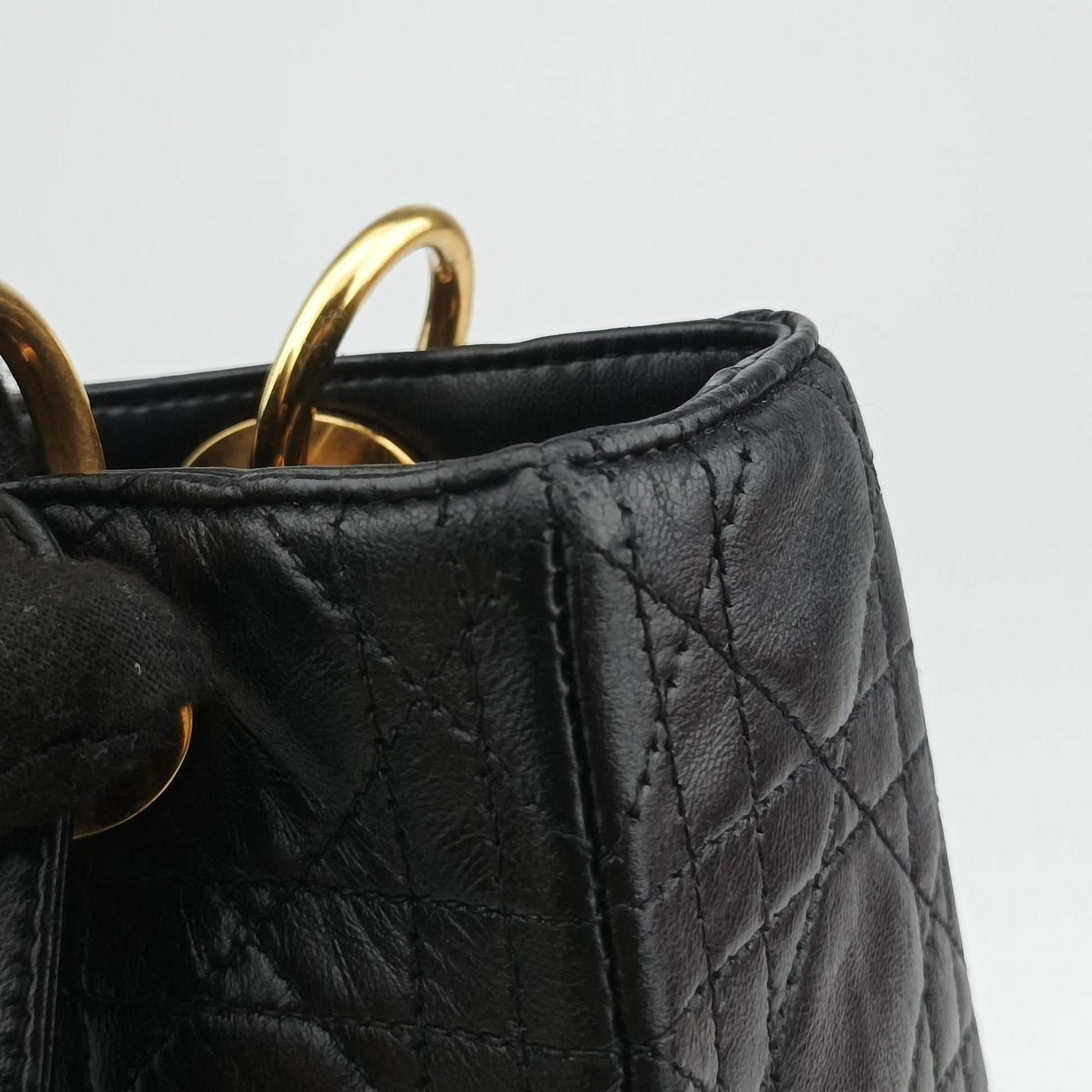 Lady Dior Black lambskin MA-0917レディディオール ブラック ラムスキン MA-0917