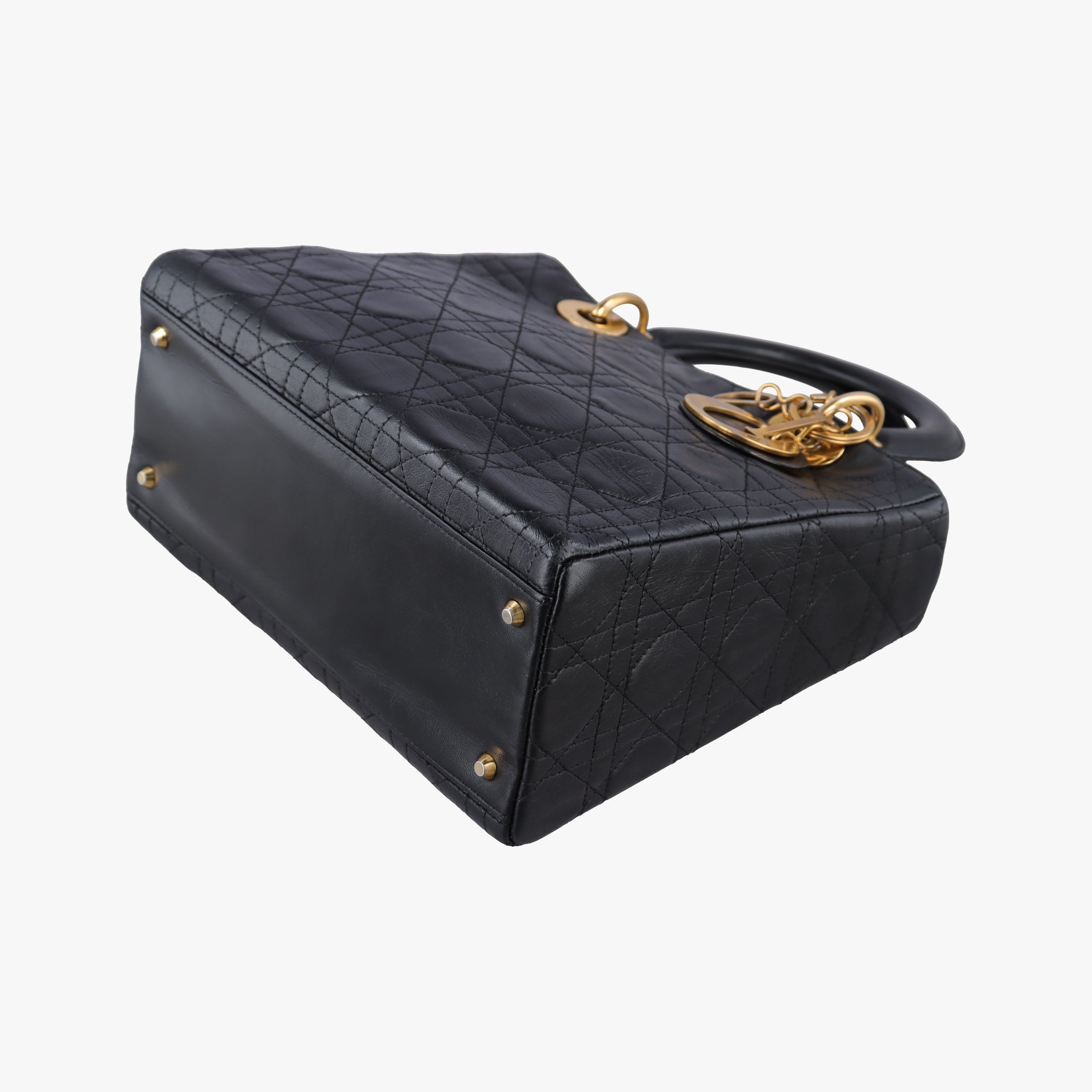 Lady Dior Black lambskin MA-0917レディディオール ブラック ラムスキン MA-0917