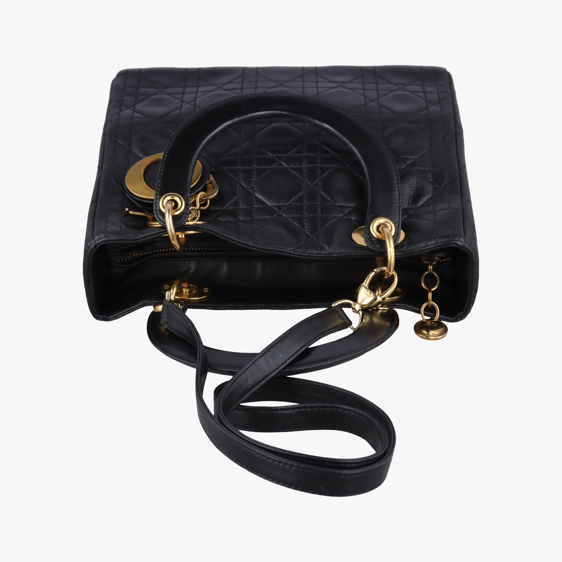 Lady Dior Black lambskin MA-0917レディディオール ブラック ラムスキン MA-0917