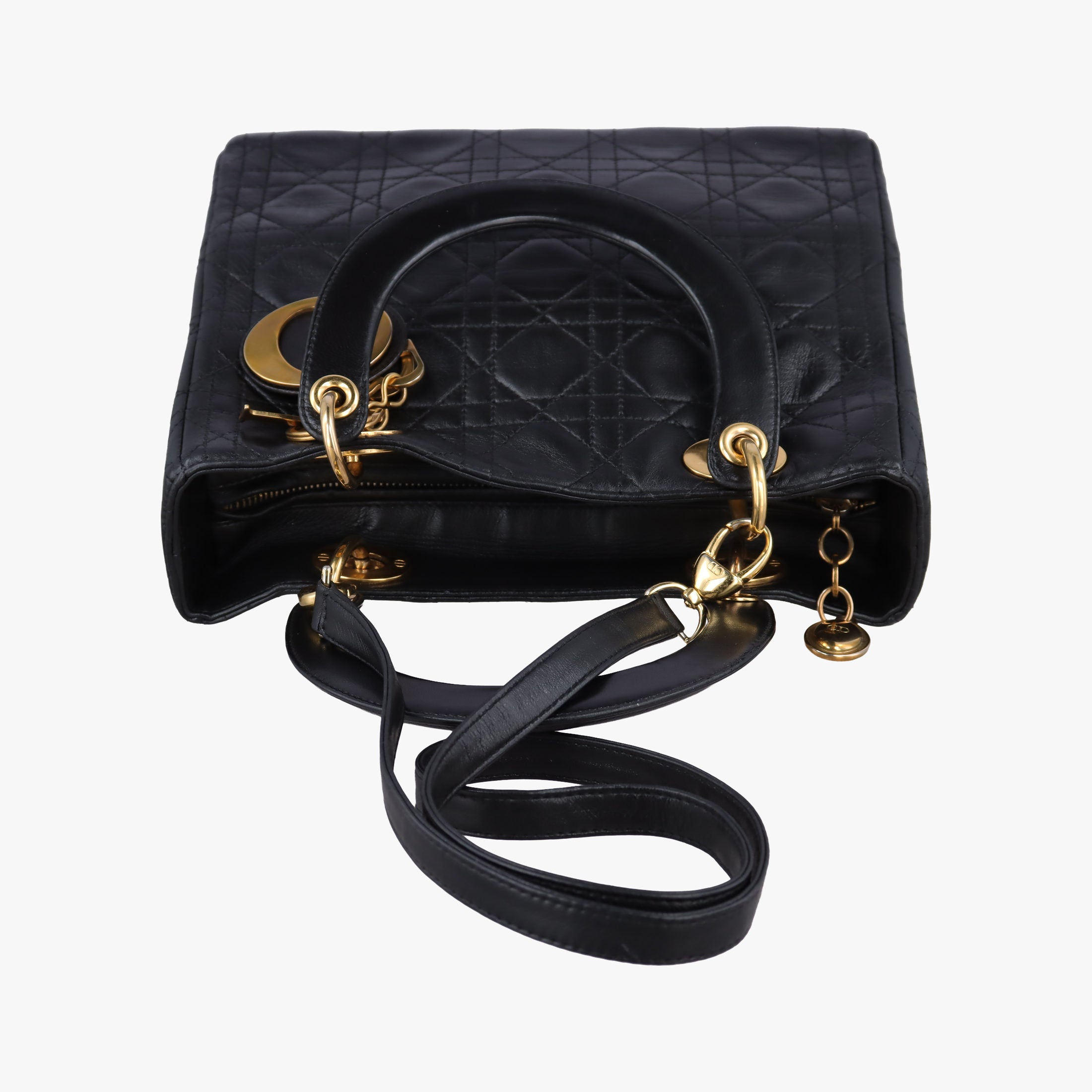 Lady Dior Black lambskin MA-0917レディディオール ブラック ラムスキン MA-0917