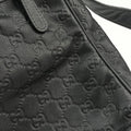 GG Imprime Messenger Black Leather 201448 B015835471GGインプリメ メッセンジャー ブラック レザー 201448 B015835471