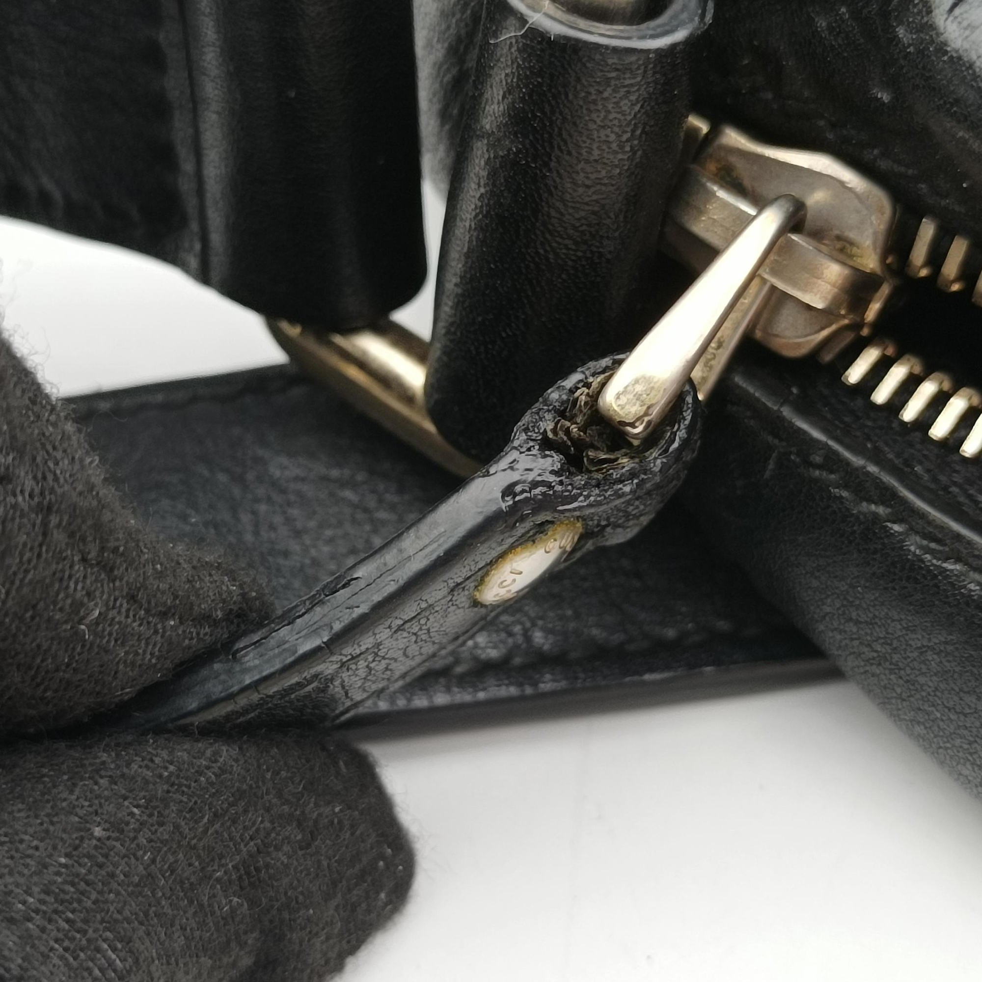 GG Imprime Messenger Black Leather 201448 B015835471GGインプリメ メッセンジャー ブラック レザー 201448 B015835471