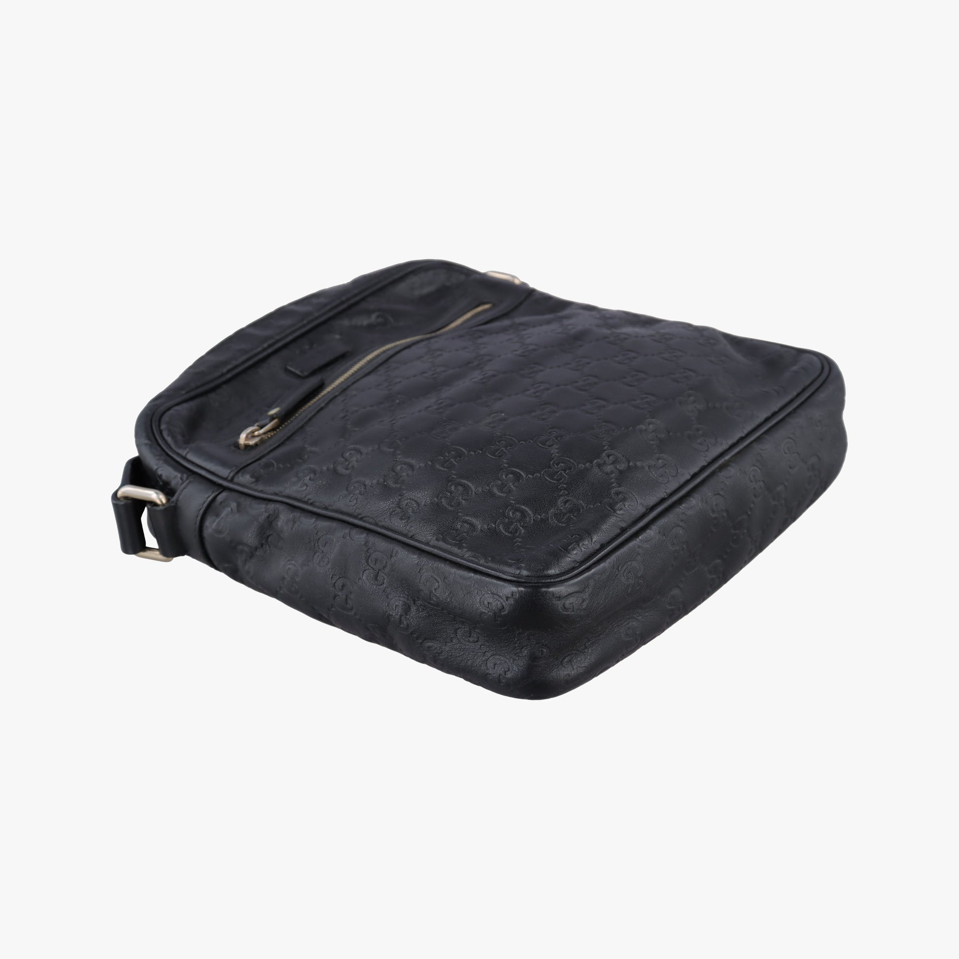 GG Imprime Messenger Black Leather 201448 B015835471GGインプリメ メッセンジャー ブラック レザー 201448 B015835471