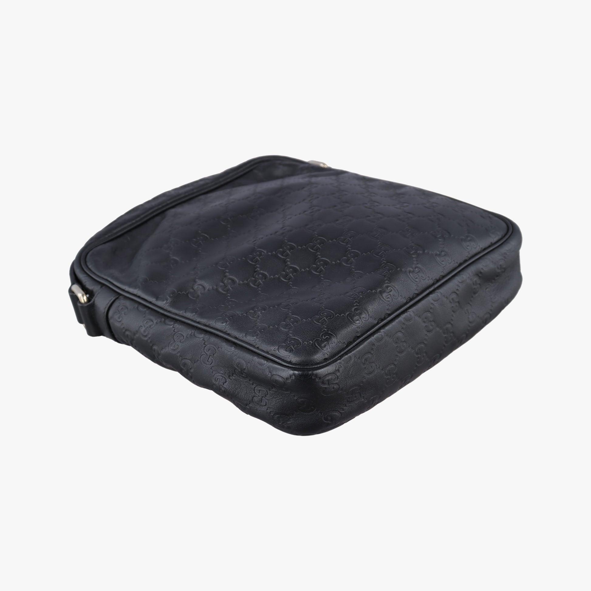 GG Imprime Messenger Black Leather 201448 B015835471GGインプリメ メッセンジャー ブラック レザー 201448 B015835471