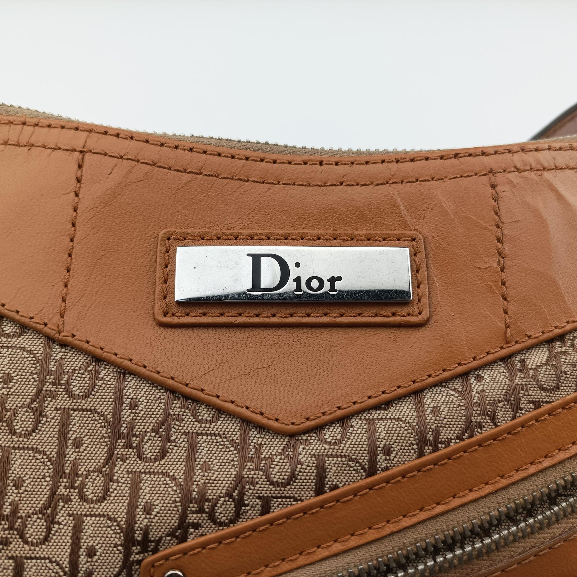 Street Chic Beige × Camel Canvas × Leather BO A 0093ストリートシック ベージュ×キャメル キャンバス×レザー BO A 0093