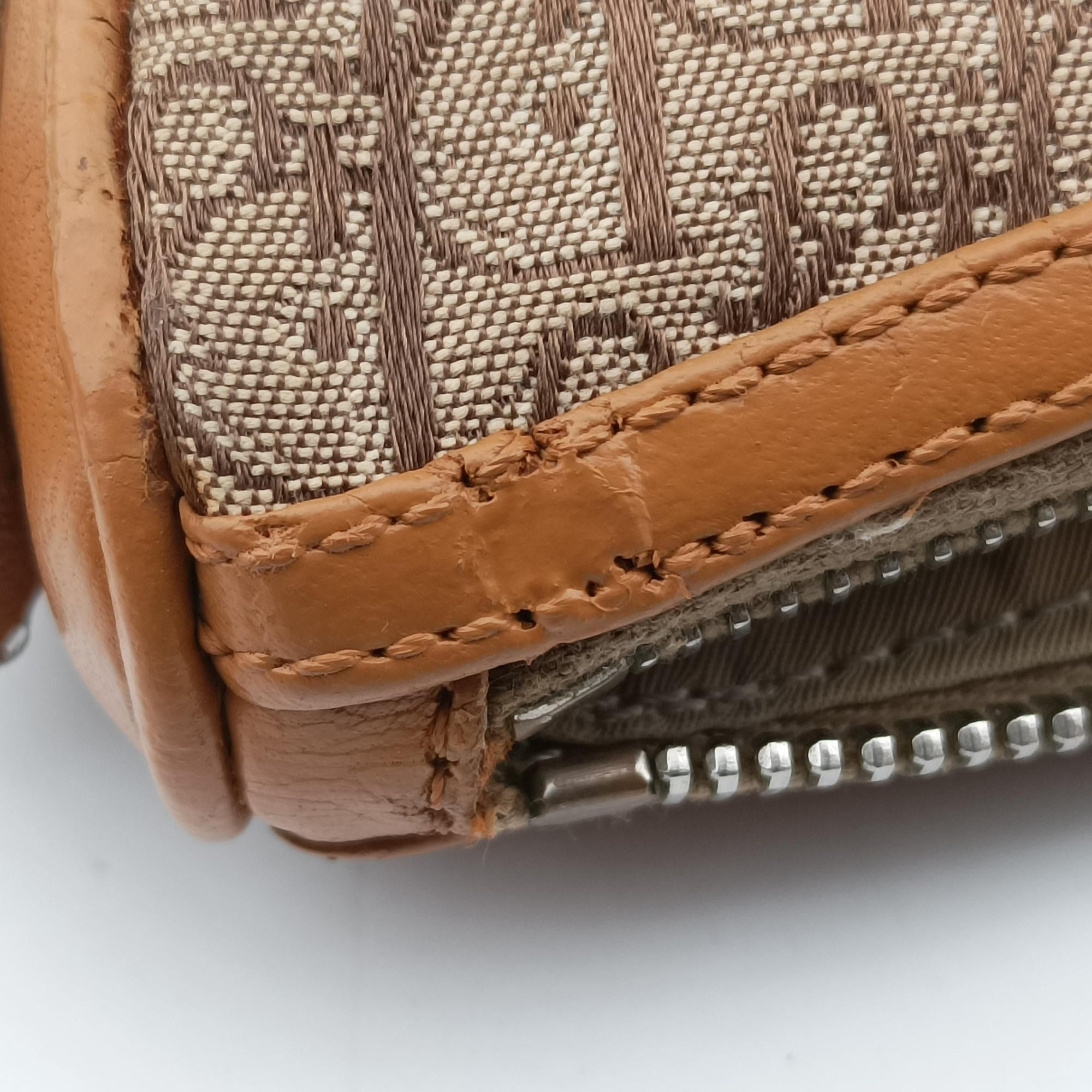 Street Chic Beige × Camel Canvas × Leather BO A 0093ストリートシック ベージュ×キャメル キャンバス×レザー BO A 0093