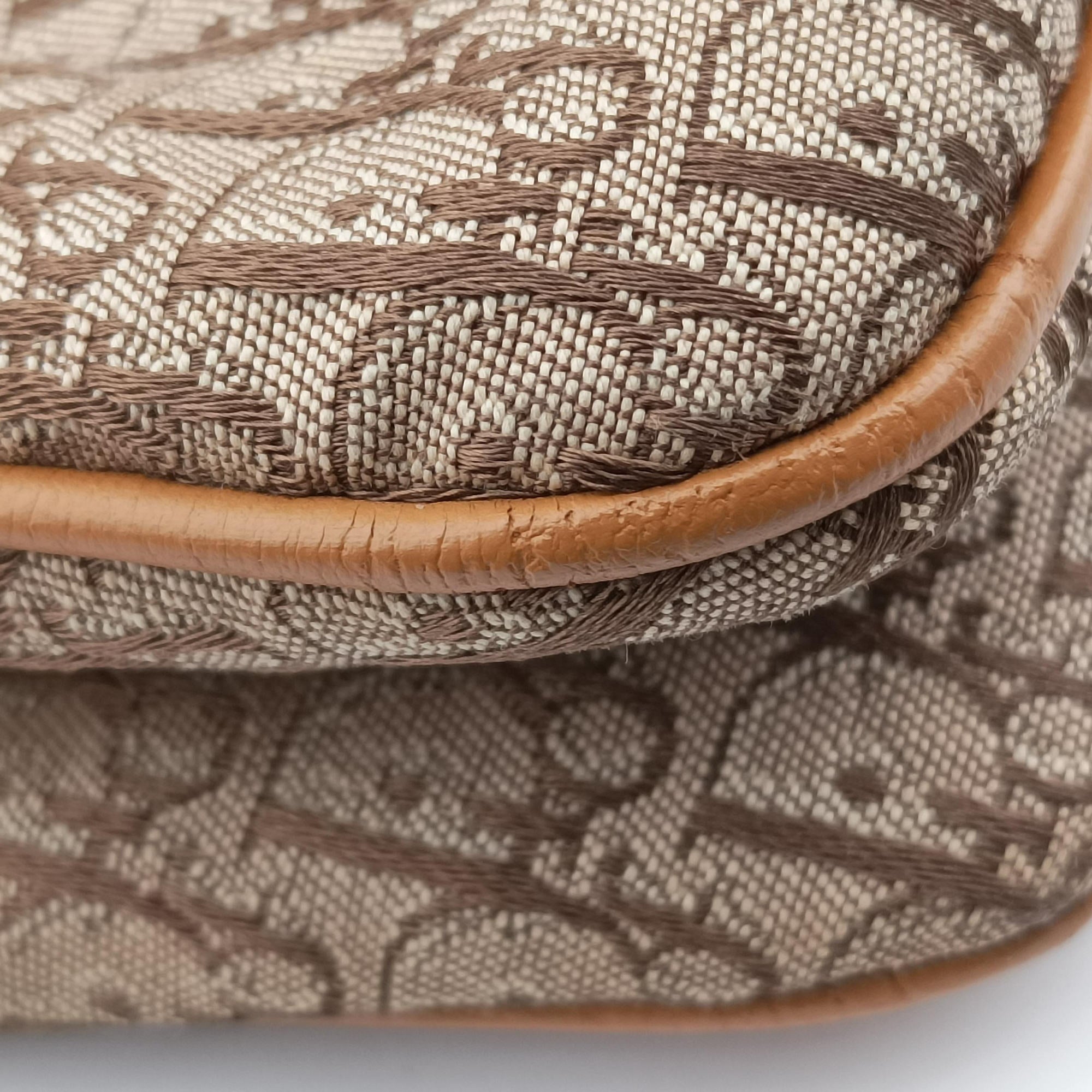 Street Chic Beige × Camel Canvas × Leather BO A 0093ストリートシック ベージュ×キャメル キャンバス×レザー BO A 0093