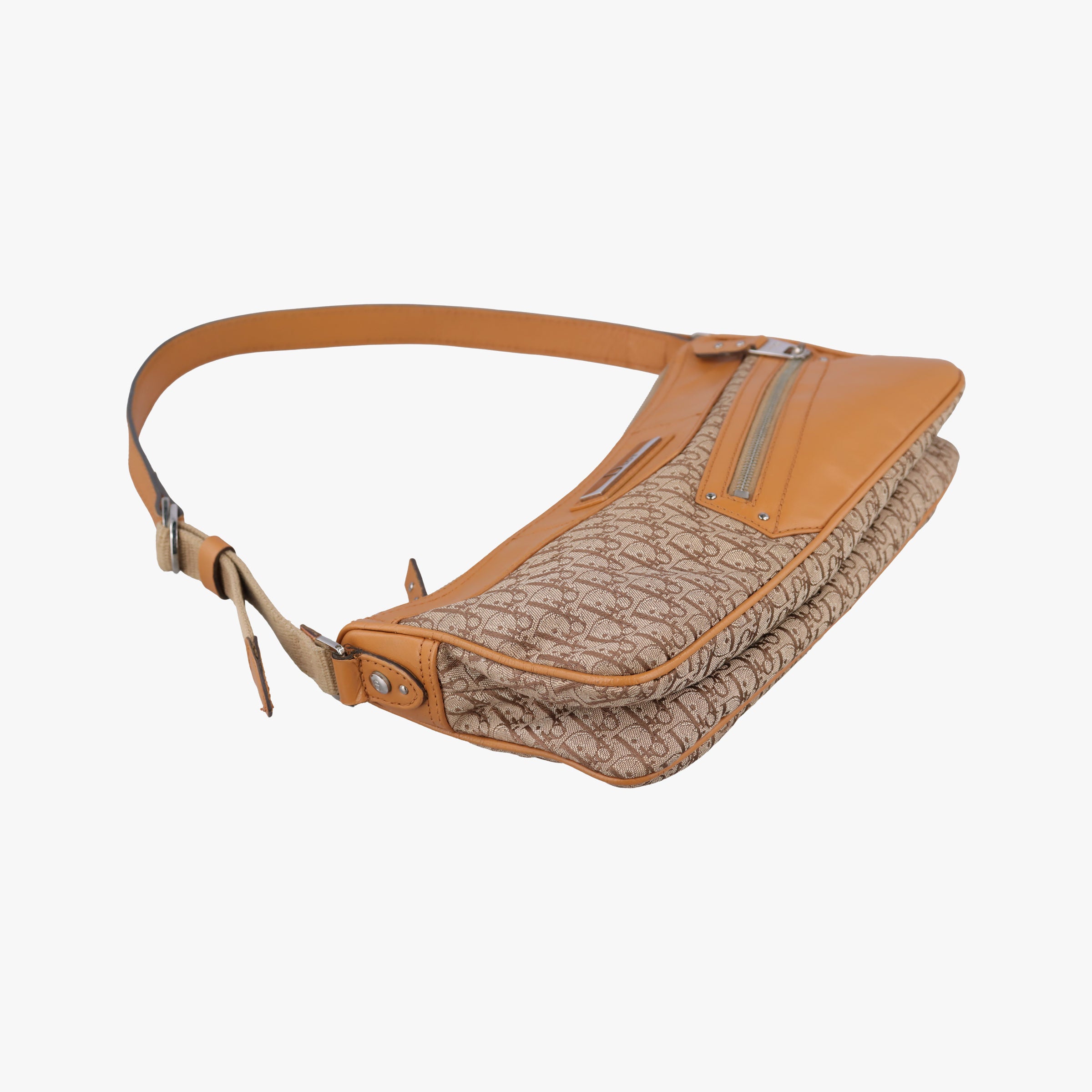 Street Chic Beige × Camel Canvas × Leather BO A 0093ストリートシック ベージュ×キャメル キャンバス×レザー BO A 0093