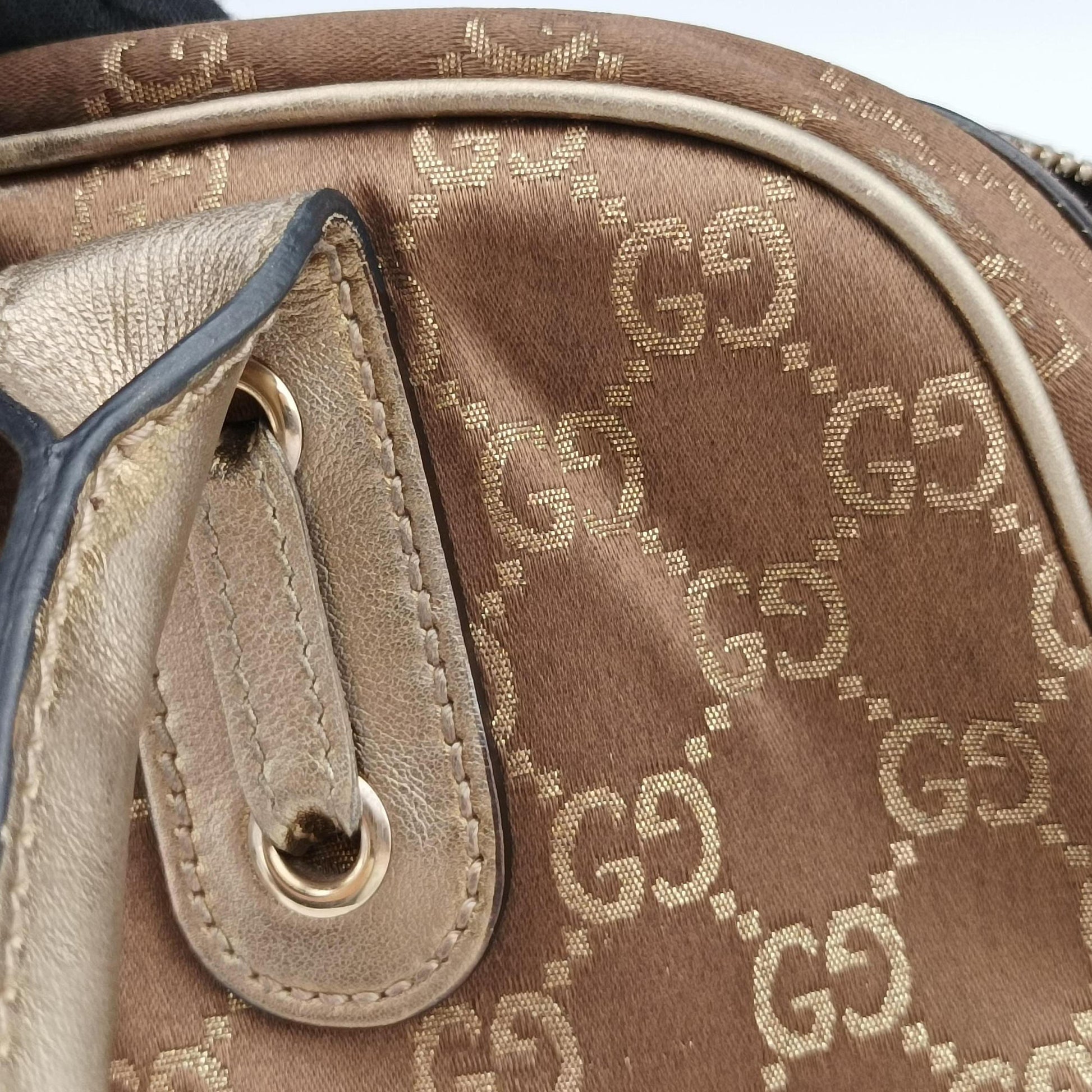 Princy Beige×Champagne Gold GG Canvas × leather 161720 A3434612プリンシー ベージュ×シャンパンゴールド GGキャンバス × レザー 161720 A3434612