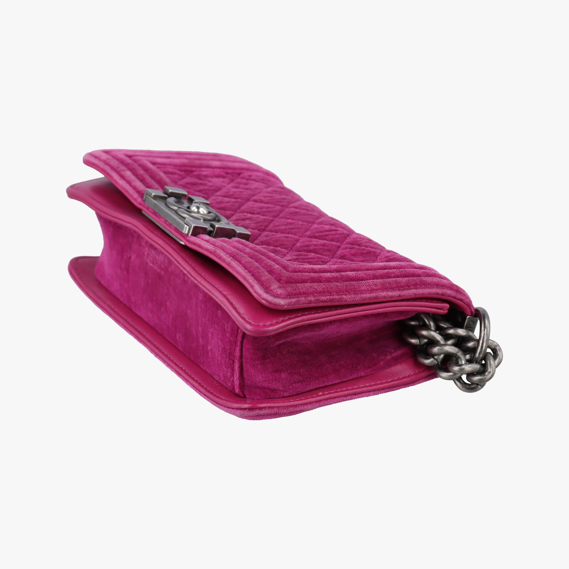 BOY CHANEL Rose velour A67416 17318101ボーイシャネル ローズ レッド ベロア A67416 17318101