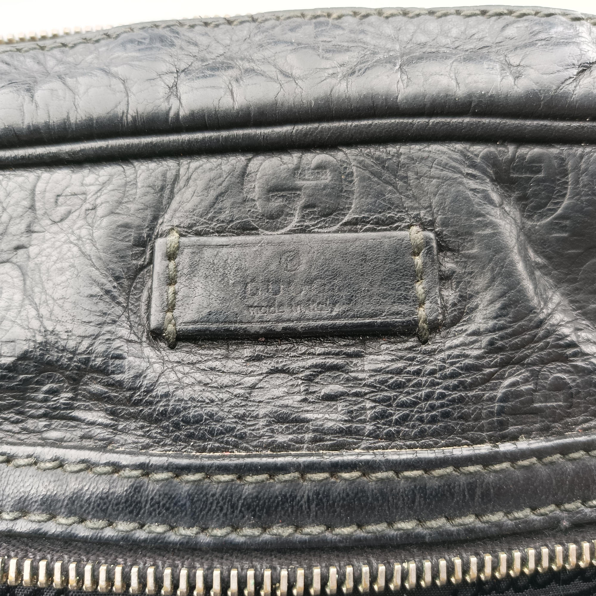 GG Imprime Messenger Black Leather 201448 Lot number unknownGGインプリメ メッセンジャー ブラック レザー 201448 製番不明