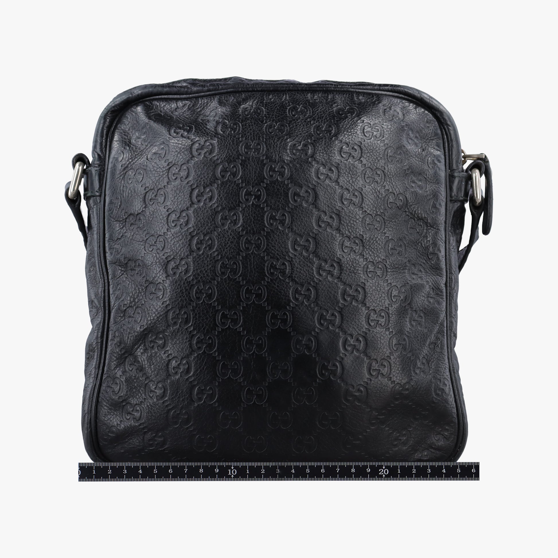 GG Imprime Messenger Black Leather 201448 Lot number unknownGGインプリメ メッセンジャー ブラック レザー 201448 製番不明