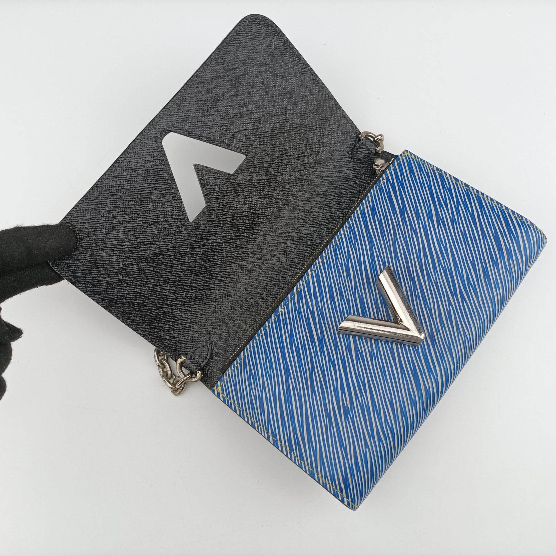 Twist chain wallet Blue × brown Epi leather SP1147ツイスト ウォレットチェーン ブルー × ブラウン エピ SP1147
