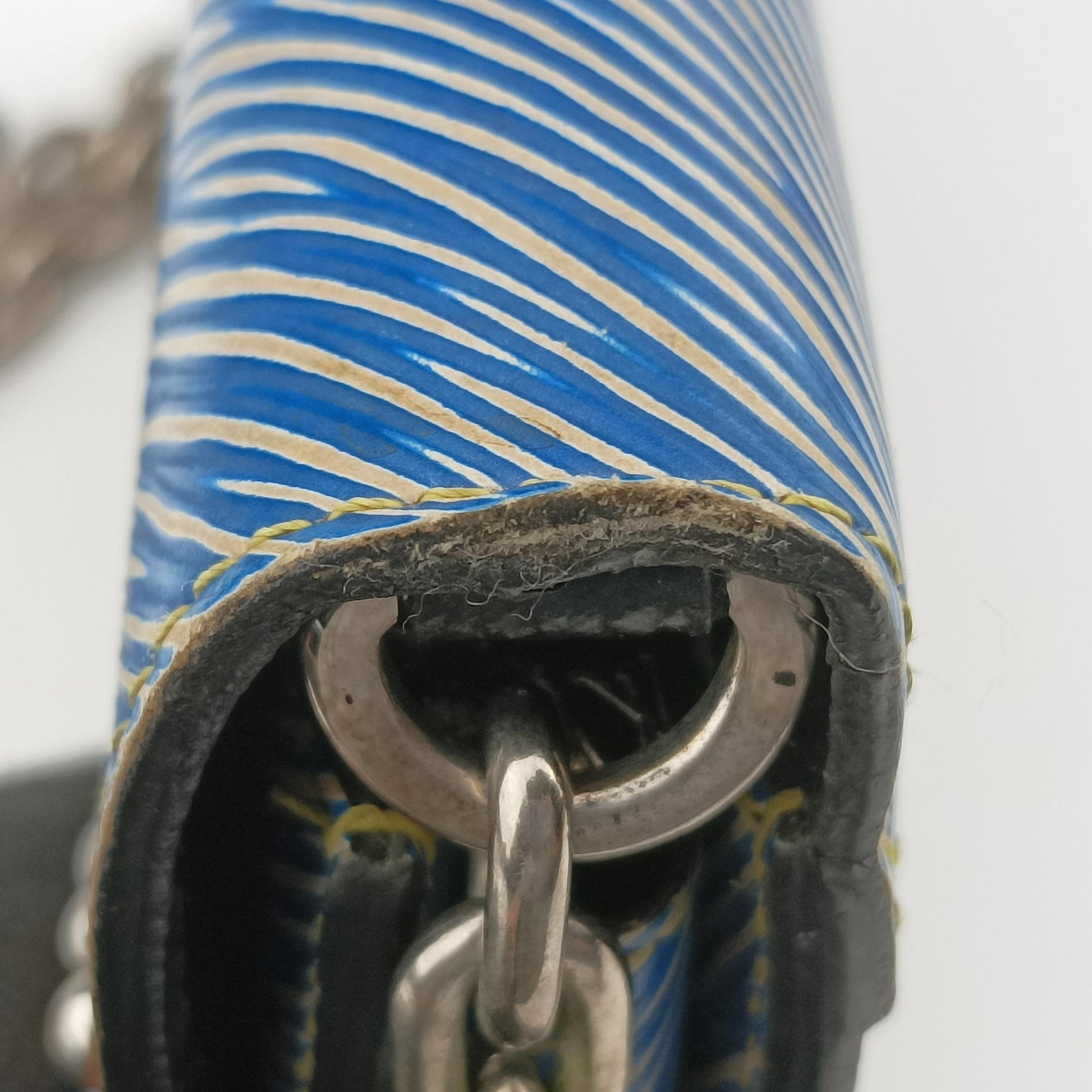 Twist chain wallet Blue × brown Epi leather SP1147ツイスト ウォレットチェーン ブルー × ブラウン エピ SP1147