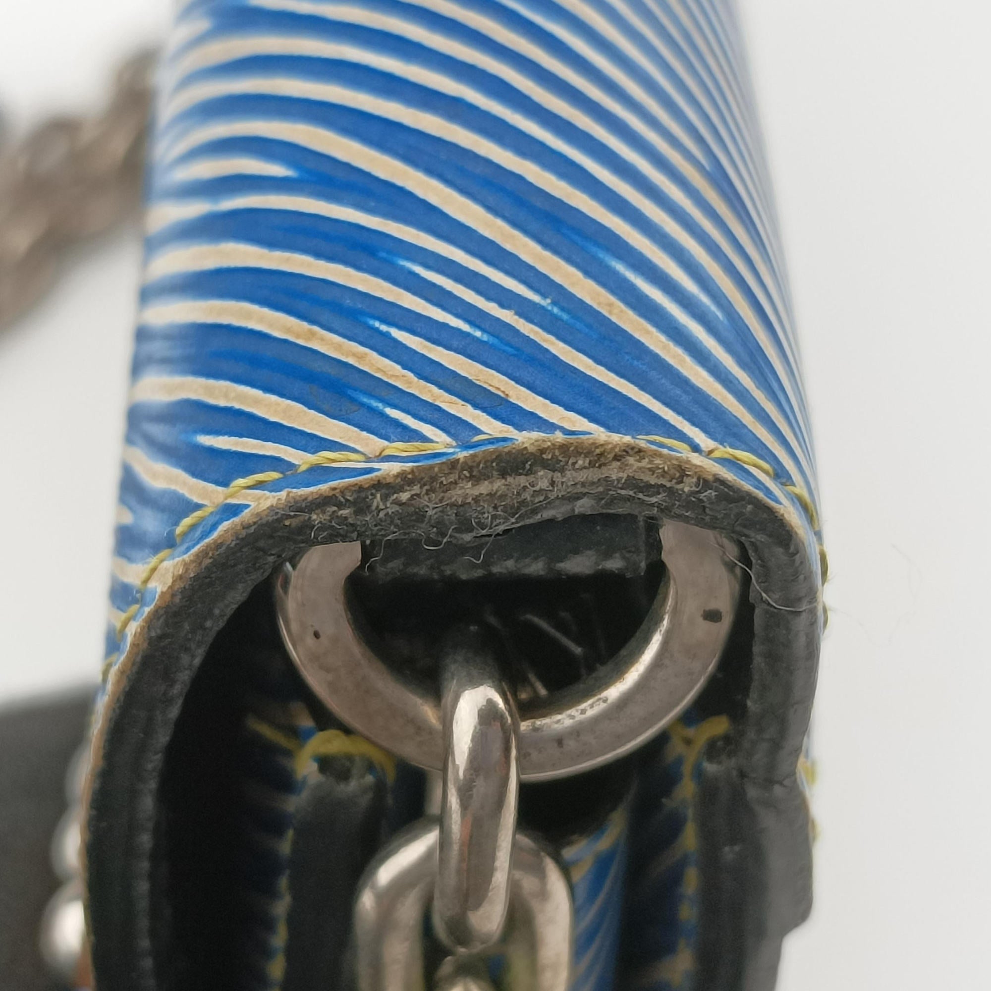 Twist chain wallet Blue × brown Epi leather SP1147ツイスト ウォレットチェーン ブルー × ブラウン エピ SP1147