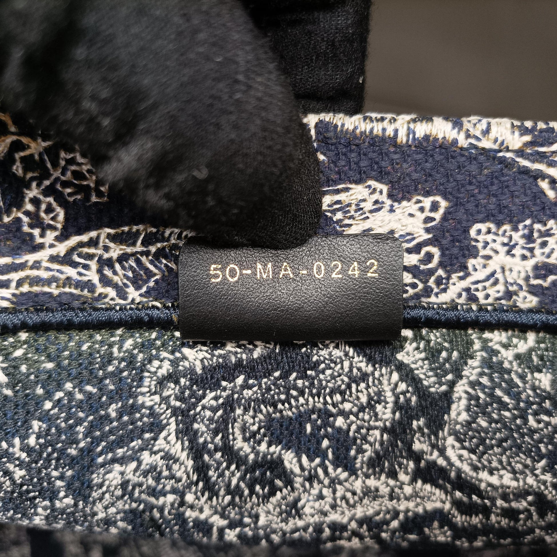 Book Tote Navy Jacquard 50-MA-0242ブックトート ネイビー ジャガード 50-MA-0242