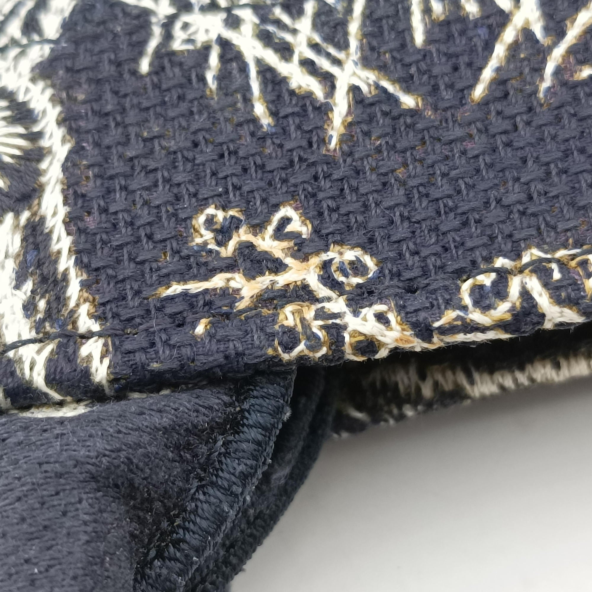 Book Tote Navy Jacquard 50-MA-0242ブックトート ネイビー ジャガード 50-MA-0242