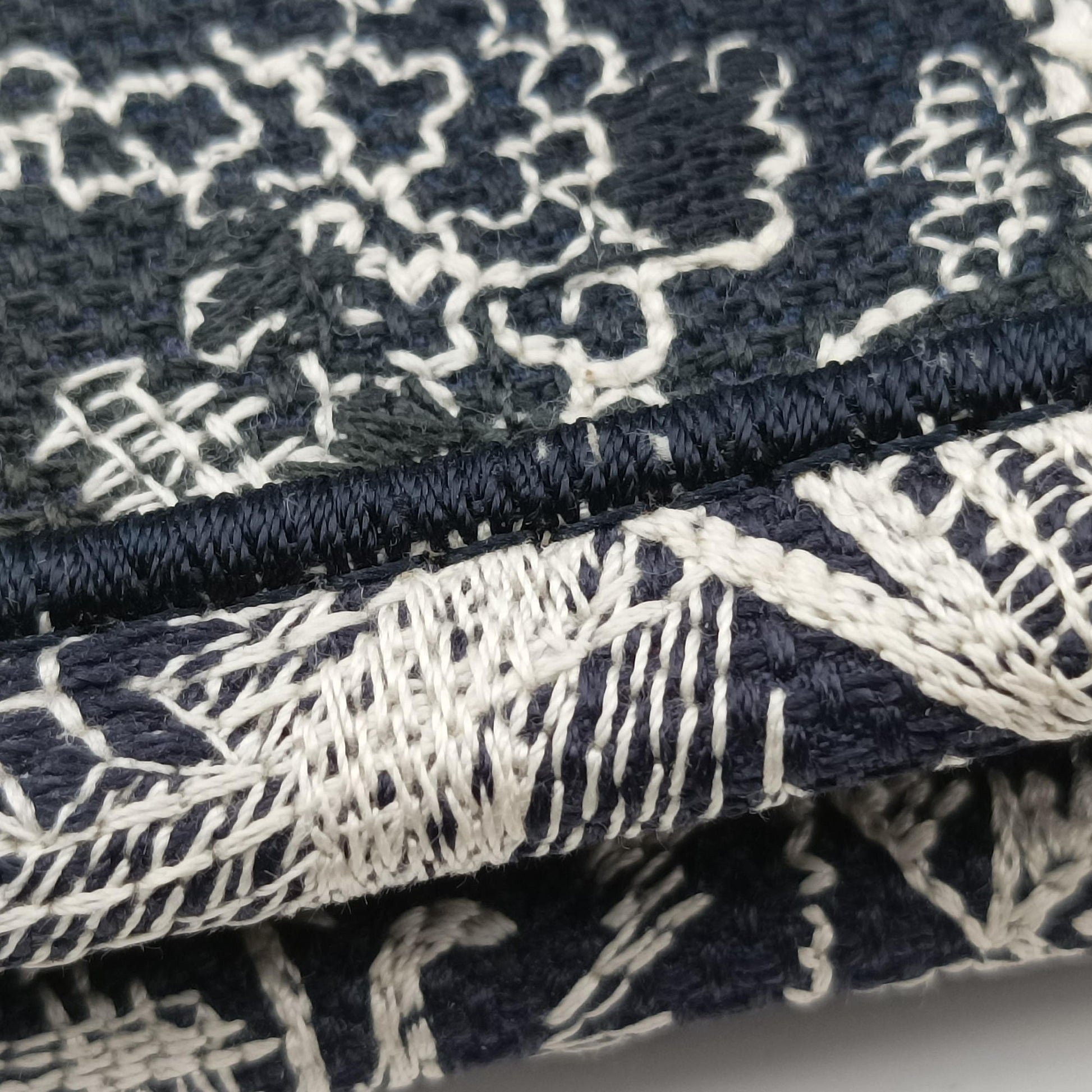Book Tote Navy Jacquard 50-MA-0242ブックトート ネイビー ジャガード 50-MA-0242