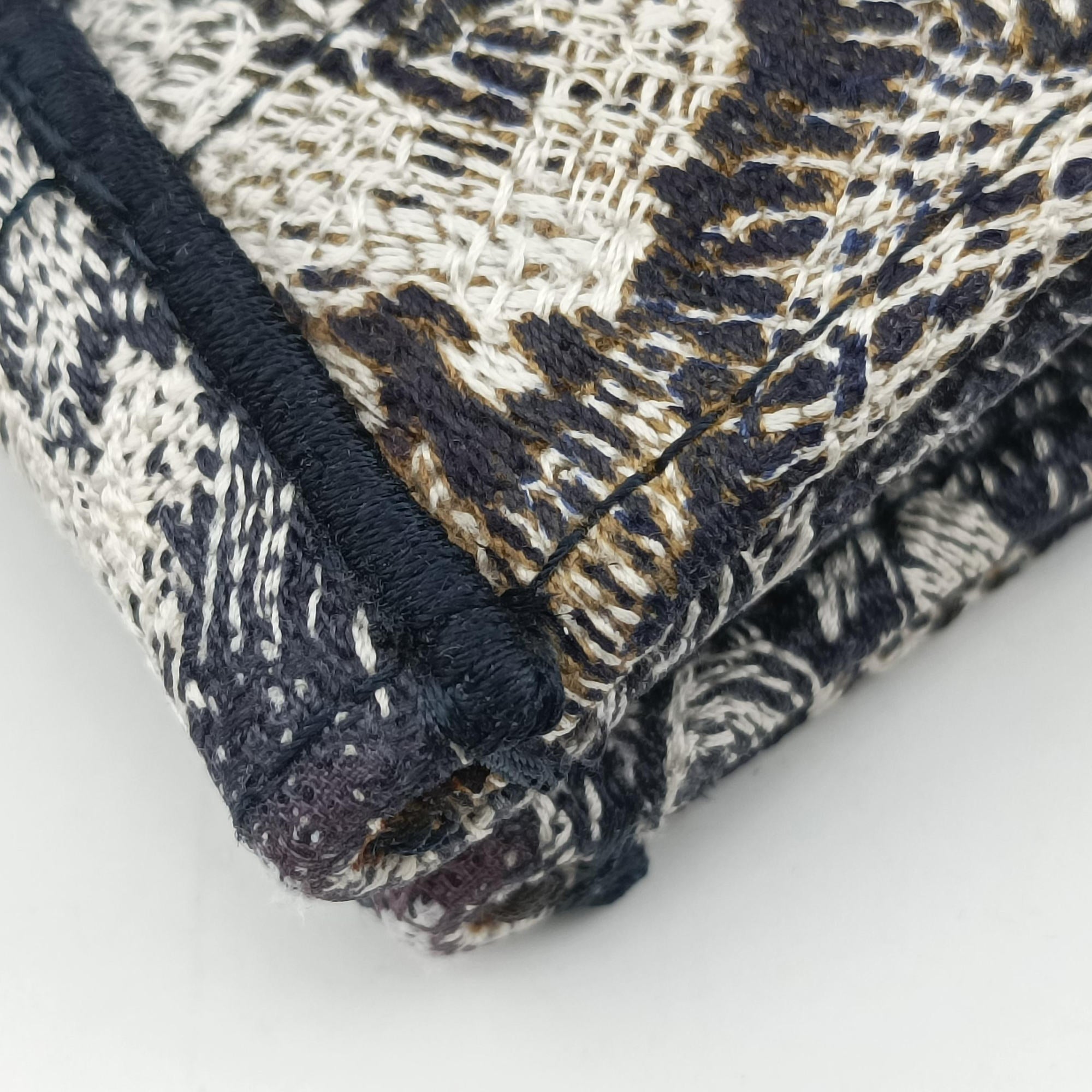 Book Tote Navy Jacquard 50-MA-0242ブックトート ネイビー ジャガード 50-MA-0242