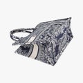 Book Tote Navy Jacquard 50-MA-0242ブックトート ネイビー ジャガード 50-MA-0242