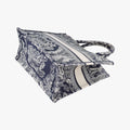 Book Tote Navy Jacquard 50-MA-0242ブックトート ネイビー ジャガード 50-MA-0242