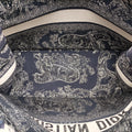 Book Tote Navy Jacquard 50-MA-0242ブックトート ネイビー ジャガード 50-MA-0242