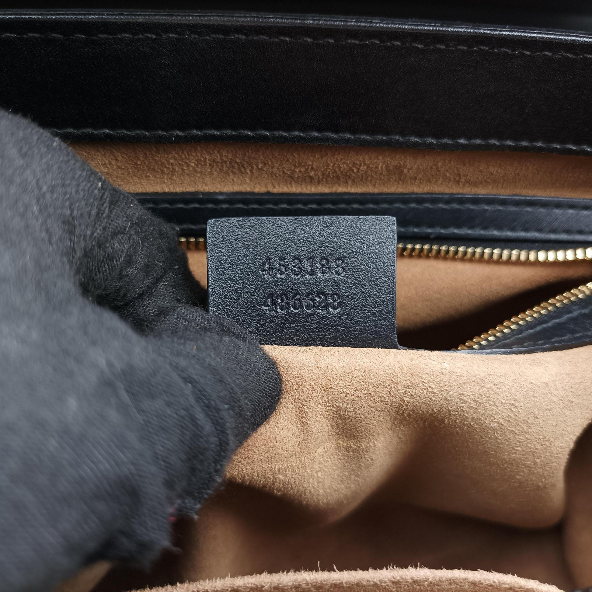 Padlock Beige×black PVC coated canvas×Leather 453188 B025288085パドロック ベージュ×ブラック PVCコーティングキャンバス×レザー 453188 B025288085