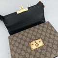 Padlock Beige×black PVC coated canvas×Leather 453188 B025288085パドロック ベージュ×ブラック PVCコーティングキャンバス×レザー 453188 B025288085