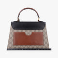 Padlock Beige×black PVC coated canvas×Leather 453188 B025288085パドロック ベージュ×ブラック PVCコーティングキャンバス×レザー 453188 B025288085