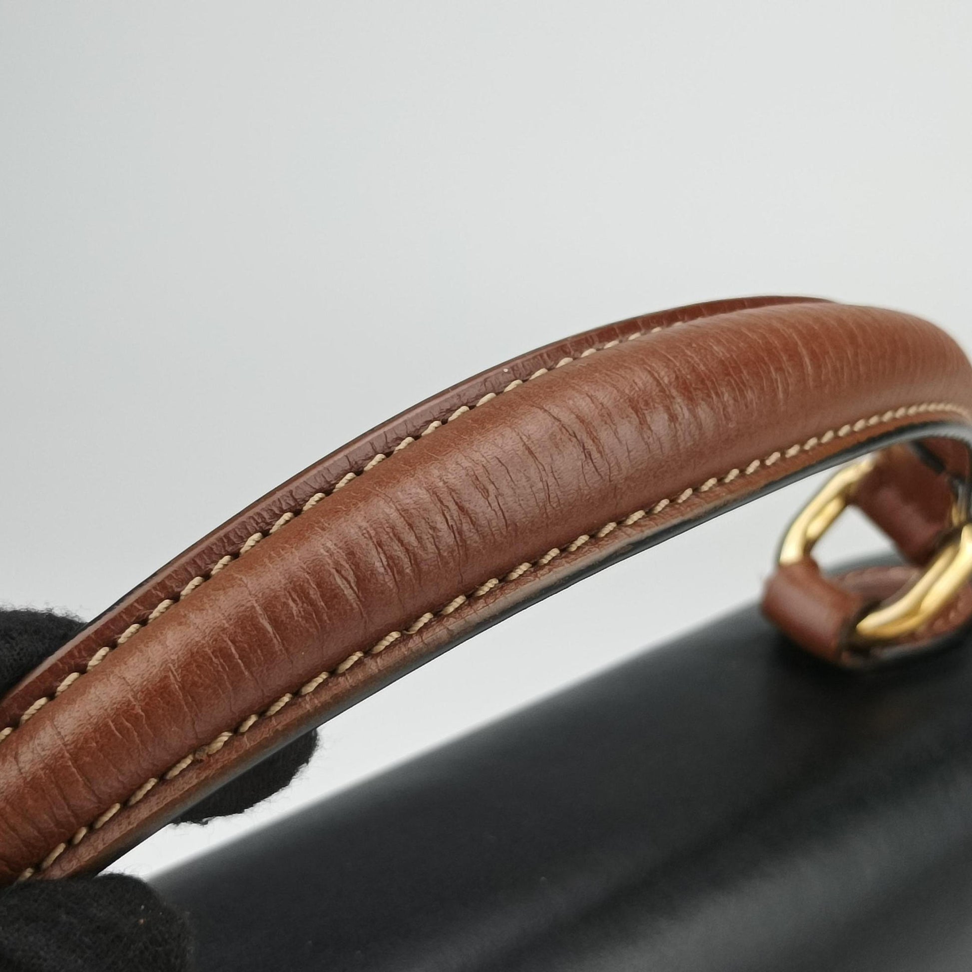 Padlock Beige×black PVC coated canvas×Leather 453188 B025288085パドロック ベージュ×ブラック PVCコーティングキャンバス×レザー 453188 B025288085