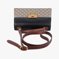 Padlock Beige×black PVC coated canvas×Leather 453188 B025288085パドロック ベージュ×ブラック PVCコーティングキャンバス×レザー 453188 B025288085