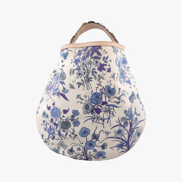 Flora Wave Hobo Blue ×l White Canvas×leather 170014 H0232046フローラ ウェーブ ホーボー ブルー×ホワイト キャンバス×レザー 170014 H0232046
