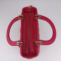 Lady Dior Rose lambskin 01-MA-0162レディディオール ローズ レッド ラムスキン 01-MA-0162