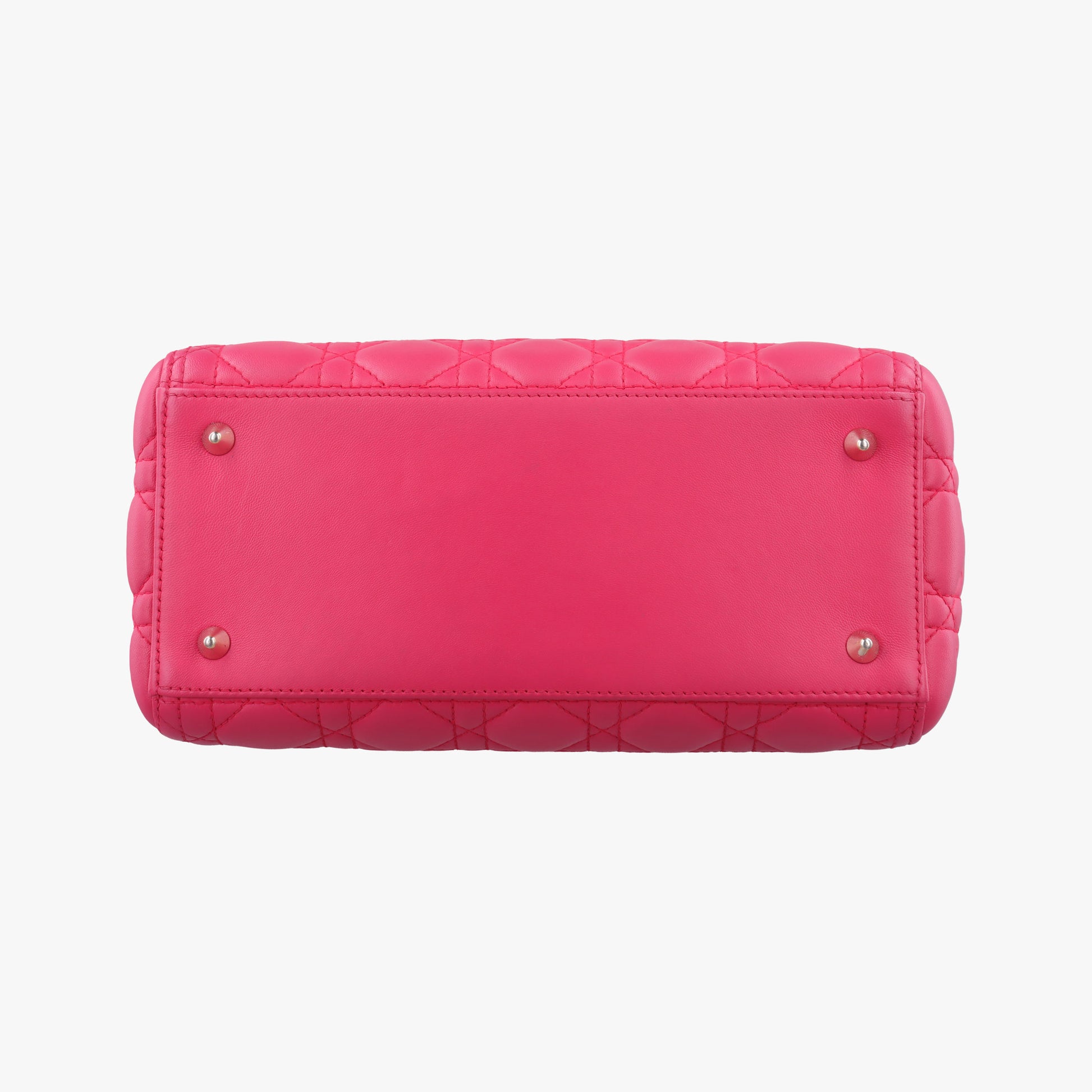 Lady Dior Rose lambskin 01-MA-0162レディディオール ローズ レッド ラムスキン 01-MA-0162
